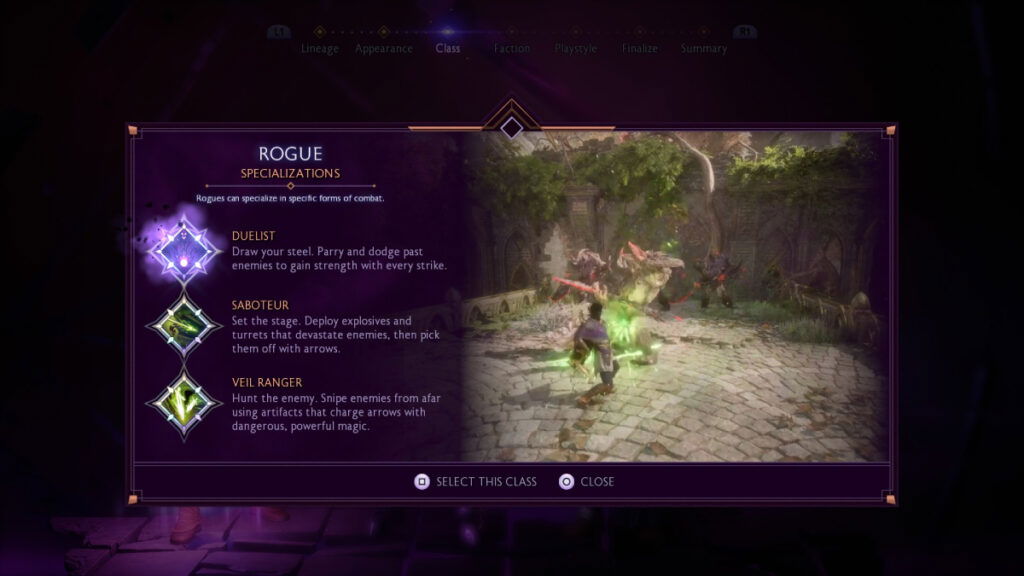 Présentation de la classe Voleur de Dragon Age The Veilguard