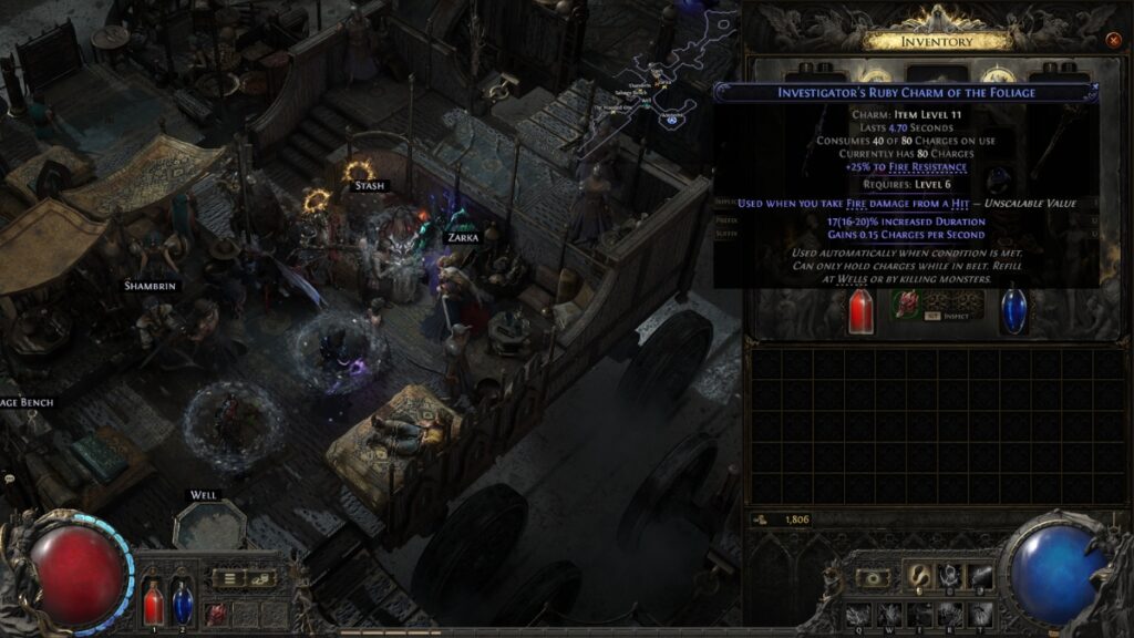 Que sont les charms PoE 2 ?